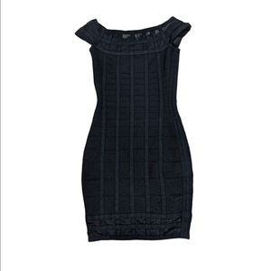 GUESS BY MARCIANO Black Mirabel Bandage Bodycon Dress XXS Mini